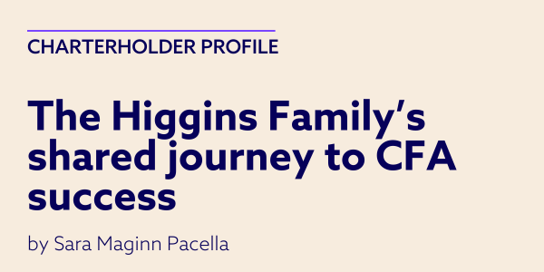 The Higgins Family’s shared journey to CFA success