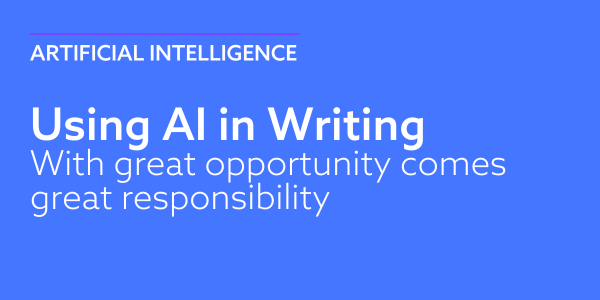 Using AI in Writing